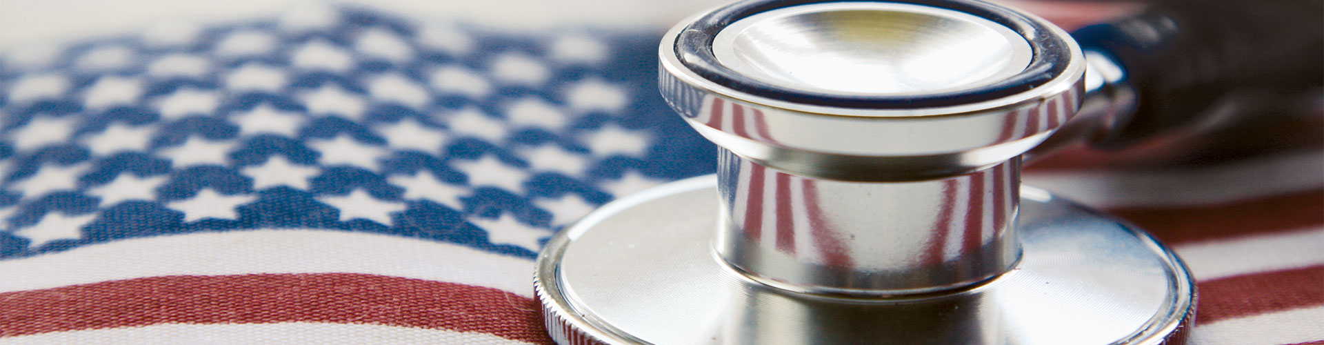 Stethoscope on the American flag